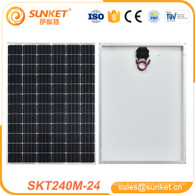 Meilleur prix240 w mono panneau solaire panel240w panneau solaire 24 v240 w panneau solaire prix Inde avec CE TUV